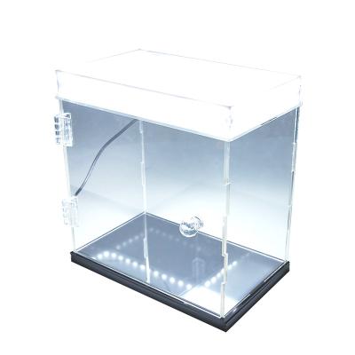 China High Quality Exquisite Wholesale Color Size Custom Acrylic Cube LED Display Box Acrylic for sale