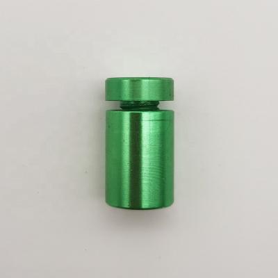 China Factory Hot Sale Aluminum Clamp Pins Green Aluminum Sign Fasteners Standoffs For Acrylic for sale