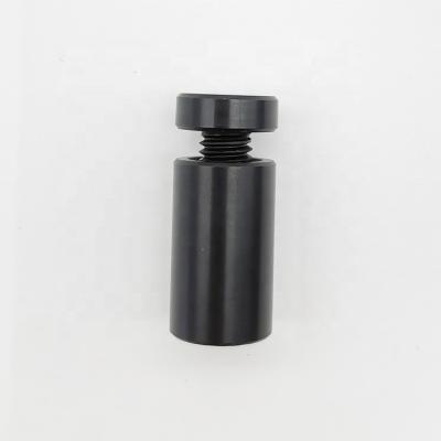 China Aluminum Customized 15mm(D)*25mm(L) Black Aluminum Sign Standoffs Fixings For Acrylic for sale