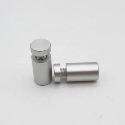 China Aluminum Customized 12mm(D)*20mm(H) Aluminum Sign Standoffs Fixings With Satin Finished for sale