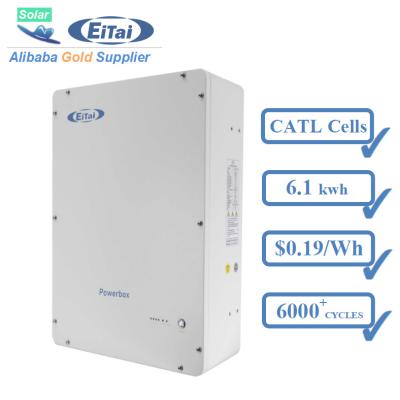 China Home Appliances EITAI 48V Power Wall 5000+ Life Cycles Price Solar Battery Li PO Lithium 3 Month Store For Home for sale