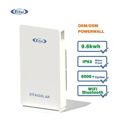 China Deep Cycle 9.6Kwh 10Kwh Lithium Ion Batteries For Sale Storage Systems Eitai 48V 100A Lishen Lifepo4 Battery Solar Power Charger for sale