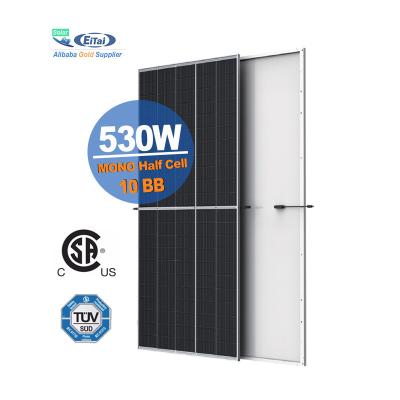 China EITAI Solar Panels Monocrystalline Half Cells 550W Black Frame Solar Panel For Electricity 182mmx182mm for sale