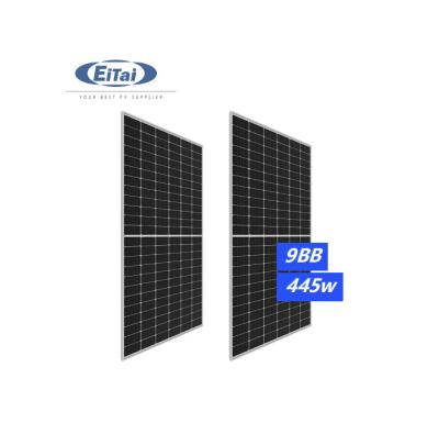 China Home System EITAI Solar Panel 435W 450W 460W 550W Jinko Solar Cheapest Solar Panel 500W All Cheap Mono Black Solar Panels for sale