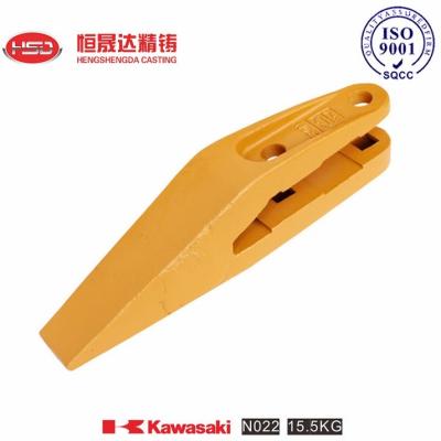China N022 Kawasaki Excavator Loader Dentes de dupla dureza zonas de borda dura base dura à venda