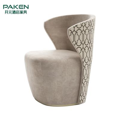 China Foshan Paken modern factory villa bedroom furniture custom made single seat dresser sofa chair for sale