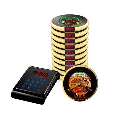 China Anty shock coster wireless paging system for fast food restaurant cafe beeper queue management device catering horeca for sale