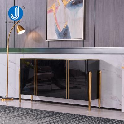 China High quality environment-friendly home luxury sideboard cabinet storage cabinet stainless steel metal metal sideboard USA wooden cabinet for sale