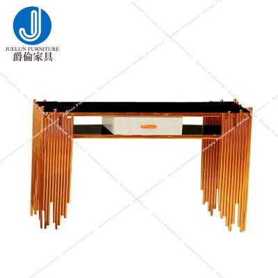 China Modern Assembly Table Manicure Table Glass Slab Table for sale