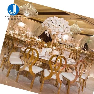 China Stainless Steel Dining Table Gold Stainless Steel Dining Table Dining Luxury Dining Table And Chairs Set for sale