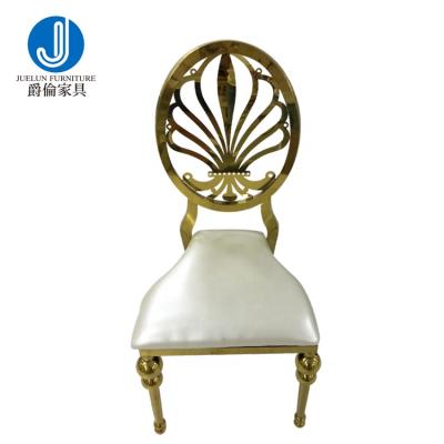 China China Manufacturer Modern Gold Metal Wholesale White Stainless Steel Chair Weeding Events For Hotel for sale