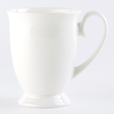 China CLASSIC Elegant Graceful Luxury Fine Bone China Coffee Tea Cups 11oz 320ml Fine Mugs for sale