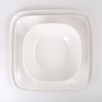 China Western Square Shape Dinner Service Sets New Ceramic Porcelain Bone China for sale