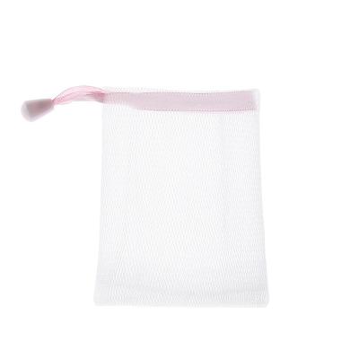 China Gift McMann Maker Selling Handmade Soap Net Facial Detergent Fast Foaming Net Ribbon Rope Bag Mix With Soap Net Bag for sale