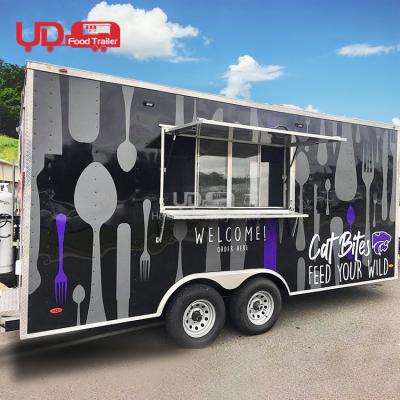 China Mobile Vegetable Processing Factory Fast Food Kiosk Beverage Hot Dog Storage Kitchen Trailer Ice Cream Truck Food Supply Cart for sale