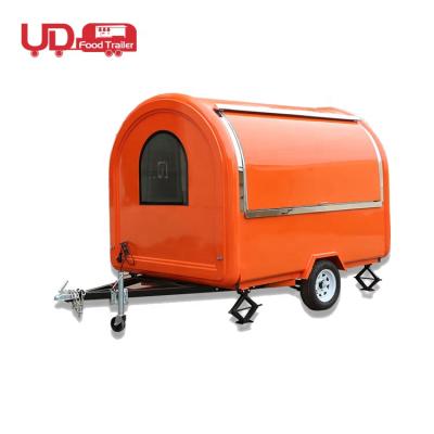 China Mobile vegetable processing factory hot sale food trailer hot dog fast food bar trailers small for sale