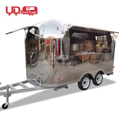 China Unique Design UD Processing Plant Food Vegetable Sale Carts Mobile Airstream Food Trailer For Sale Australia for sale