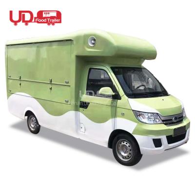 China Mobile Electric Vegetable Processing Factory Street Vending Coffee Van Ice Cream Truck Taco Fast Food Cart Food Car for sale