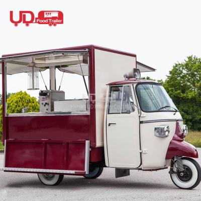 China Vegetable Processing Plant Coffee Ice Cream Hot Dog Cart Equipment Taco Pizza Electric Piaggio Mobile Food Van Trucks For Sale for sale