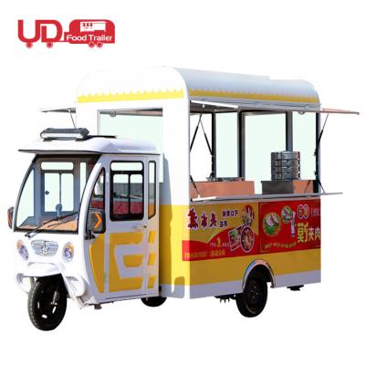 China Vegetable Processing Factory Street Food Cart Food Trailer Tricycle Coffee Van Mobile Food Truck Piaggio Monkey for sale