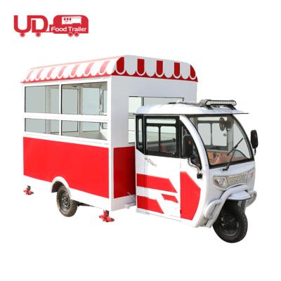 China Vegetable Processing Factory Restaurant Cart Churro Piaggio Monkey 3wheeler Tricycle Food Truck Price for sale