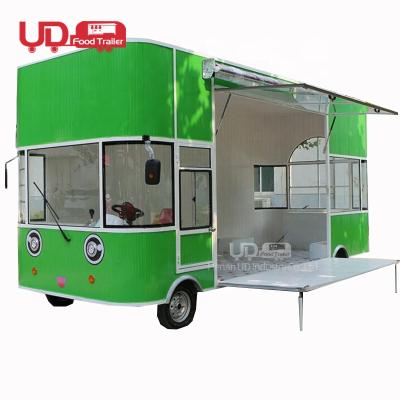 China Vegetable Processing Plant Good Quality Four Wheels Food Truck Chicken Snack Cart Electric Mobile Food Cart for sale