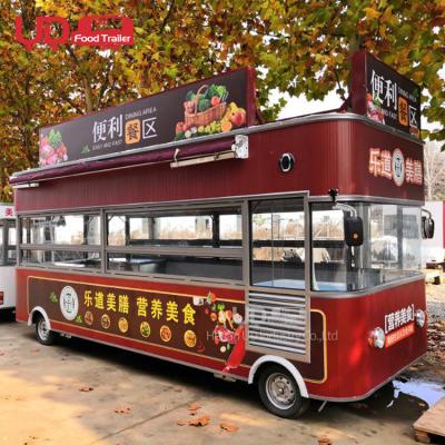 China Electric vegetable processing plant food truck snacks shop kiosk hot dog kitchen car restaurant food bus mobile coffee cart for sale