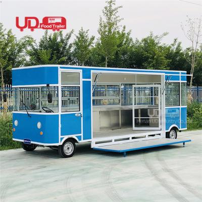 China Full Equipment Thailand Fruit Ice Cream Truck Vegetable Processing Factory Kitchen Electric Food Cart Mobile Restaurant Car for sale