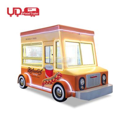 China Mobile vegetable processing factory street cafe fast food truck trailer food carts for sale for sale