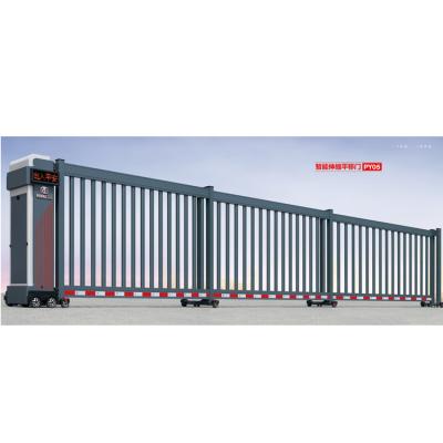 China 2021 New Arrival Industrial Factory Outlets Motorized Aluminum Alloy Driveway Gate For School for sale