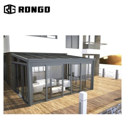 China RONGO Glass Windproof Aluminum Sunroom in Latest Design from China Manufacturer Exporter and Seller for sale