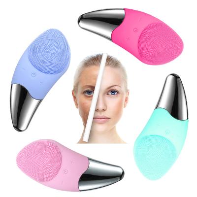 China Silicone Waterproof Rechargeable Remover Makeup Face Acne Treatment Personal Care Facial Cleansing Brush for sale