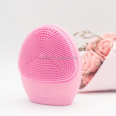 China Sonic Vibration Deep Cleaning Brush Face Massager Silicone Brush Cleaner Electric Facial DEEP CLEANING Detergent for sale