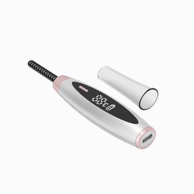 China Factory Original Premium Eyebow Hair Trimmer Wick Lifting Mini Electric Eyelash Heated Curler With Digital Temperature Display for sale