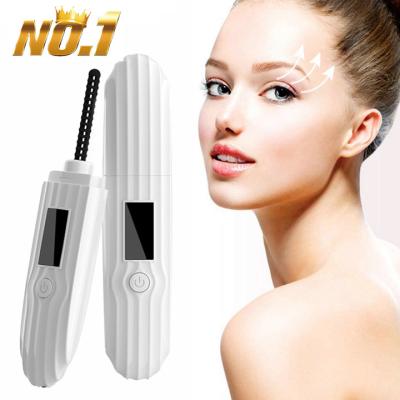 China Latest Styles Mini Eyelash Extension Tools Mini Lash Lift Operated Private Label Electric Heated Electric Eyelash Curler With Comb for sale