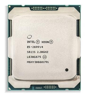 China Server Intel Xeon E5-2699 V4 2.20GHz SR2JS 55 MB Cache Server CPU E5-2699v4 for sale