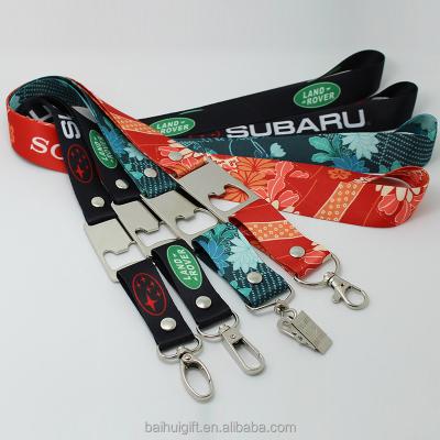 China Polyester Lanyards With Bottle Opener Custom Lanyards Cheap Lanyards for sale