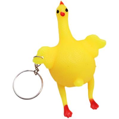 China Mini Toy Decompression Prank Mini Stir Sensory Toys Stir Toys Set Extended Egg Chickens Small Pendant for sale