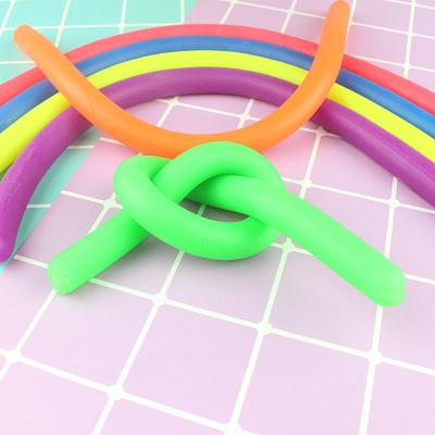 China Relieve Effort TPR Rope Duct Toys Thicker Longer Trigger To Stir Stretchy String Fidget Toys for sale