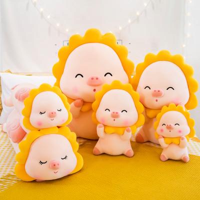 China Custom Sitting Plush Toy Soft Plush Toys New Lovely Stuffed & Plush Toy Animal Sunflower Pig Plush Toys for sale