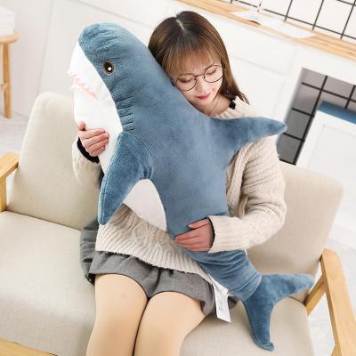 China stuffed & White Shark Doll Stuffed Plush Large Baby Shark Toy Sleep Pillow Soft Shark Doll Stuffed & Plush Toy Animal for sale