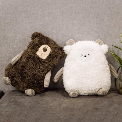 China Cute Bear Sheep Plush Doll Product Pillow Animal Shape Cushion Stuffed & Plush Toy Animal Soft Plush Toys for sale