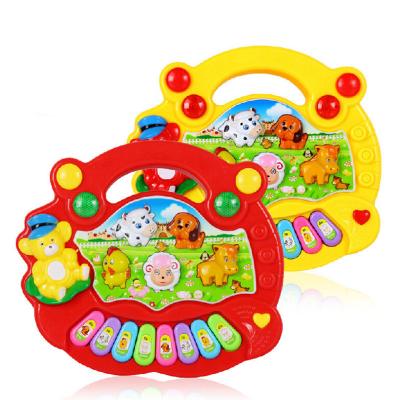 China Plastic Educational Instrument Children Kids Music Toys Outdoor Educational Animal Farm Piano Keyboard Music Musical Instrument Toys for sale