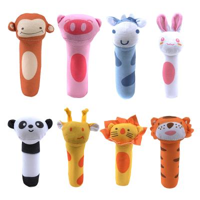 China Stuffed Animal Baby Toy Soft High Quality Sensory Activity First Education Rattles Baby Soft Toys for sale