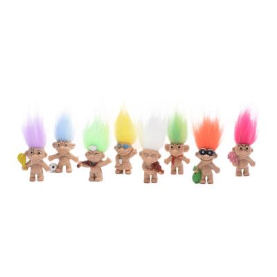 China Eco-friendly Silicone Nostalgic Toy Halloween Dress Up Troll Doll Plastic Cute Naked Smiling Ugly Dolls for sale