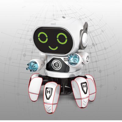 China Multifunctional Teaching Machine Dancing Robots Toys for Kids with Sound and Colorful LED Lights Interactive Educational for Kid Toy Kids Robots for sale