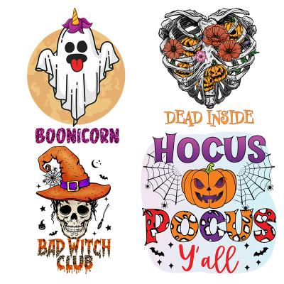 China Washable Iron In Costume Transfer Patch Halloween Dtf Design Vinyl Plastisol Printing Sticker for sale