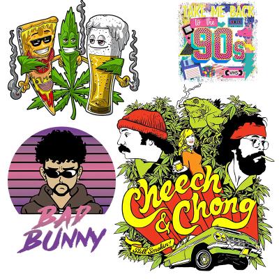 China Hot Picture Washable Custom Washable Plastisol Cartoon Low Price Sticker Printing Transfer T-shirt Decal for sale