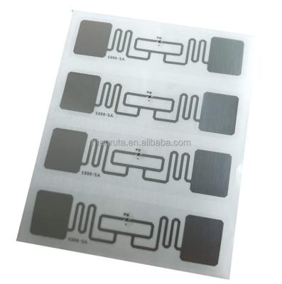 China Waterproof / Waterproof Uhf RFID Contactless 9662 Tag 9662 Passive Markable RFID Inlay Alien 860-960mhz H3 Bottom Adhesive Label for sale