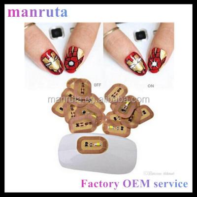 China Beautiful NFC Nail Art Tips Stickers Phone LED Light Instant Making Wholesale Online for sale